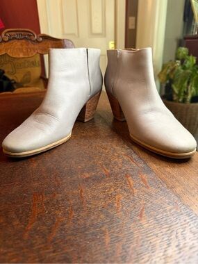 Rachel Comey Mars Ankle Boots | Grey Leather | Size 10 (Fits Like a 9)